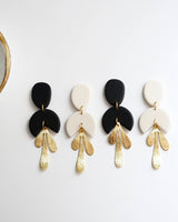Emmie Polymer Clay Earrings - Black