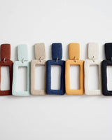 Rectangle Polymer Clay Hoop Earrings