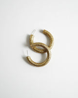 Holiday Clay Hoops in Glitter