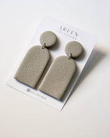 Textured Polymer Clay Dangle Earrings