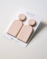 Textured Polymer Clay Dangle Earrings