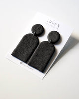 Textured Polymer Clay Dangle Earrings