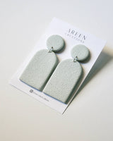 Textured Polymer Clay Dangle Earrings