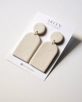 Textured Polymer Clay Dangle Earrings