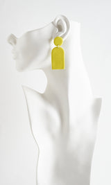 Textured Polymer Clay Dangle Earrings