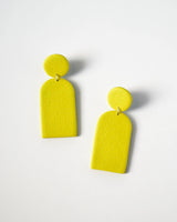 Textured Polymer Clay Dangle Earrings