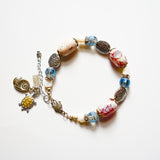 Ceramic Bead Charm Bracelet
