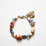 Ceramic Bead Charm Bracelet