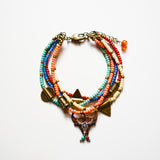 Longhorn Cow Skull Charm Bracelet