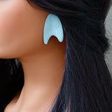 Abstract Arch Polymer Clay Stud Earrings