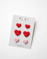 Valentine Polymer Clay Stud Earrings