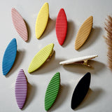 Oval Polymer Clay Hair Clips / Barrettes with Alligator Metal Clips