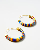 Multicolor Vinyl Hoop Earrings