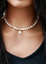 Initial Freshwater Pearl Necklace