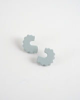 Wavy Polymer Clay Studs Earrings