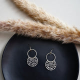 Crescent Moon Silver Earrings