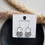 Crescent Moon Silver Earrings