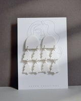 Red Christmas Polymer Clay Earrings