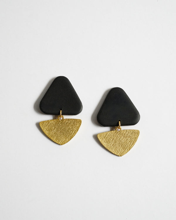 Brass & Polymer Clay Earrings