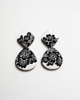 Polymer Clay Lace Earrings