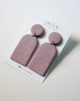 Textured Polymer Clay Dangle Earrings