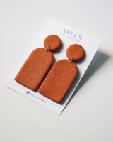 Textured Polymer Clay Dangle Earrings
