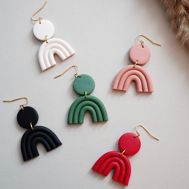 Arch Polymer Clay Earrings