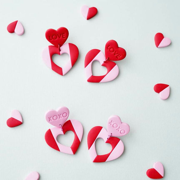 Valentine Polymer Clay Earrings