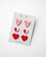Valentine Polymer Clay Stud Earrings