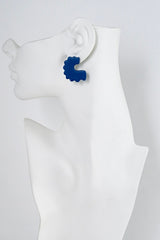 Wavy Polymer Clay Studs Earrings