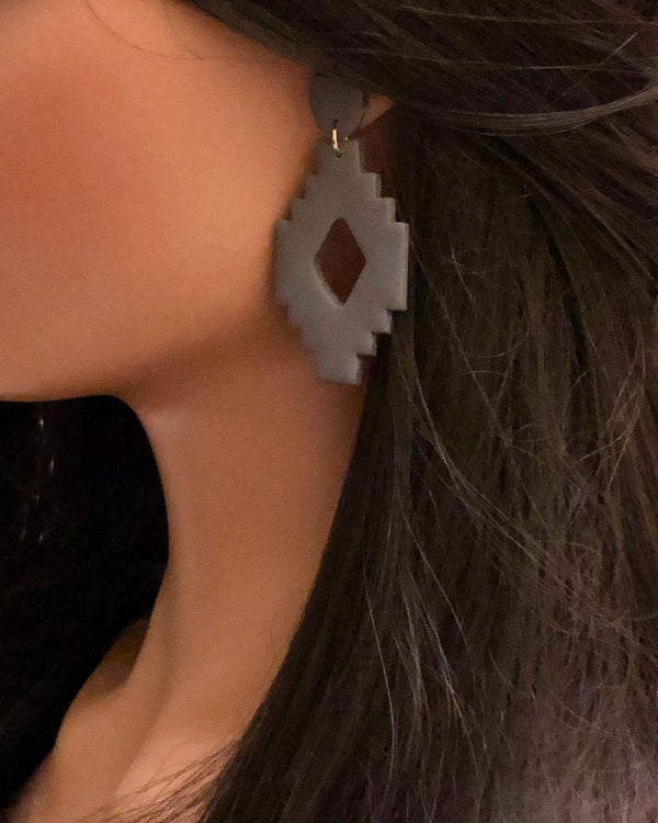 Aztec Polymer Clay Earrings